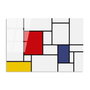 Wallity Cuadro Decorativo de Vidrio Templado Piet Mondrian 70 x 100 cm